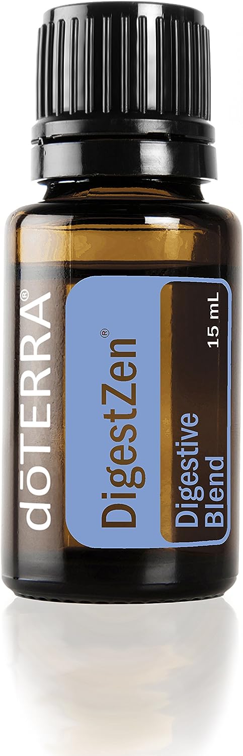 doTERRA DigestZen (15ml) - Essential Oil Digestive Blend with Peppermint and Other Natural Oils to Help Reduce Gas