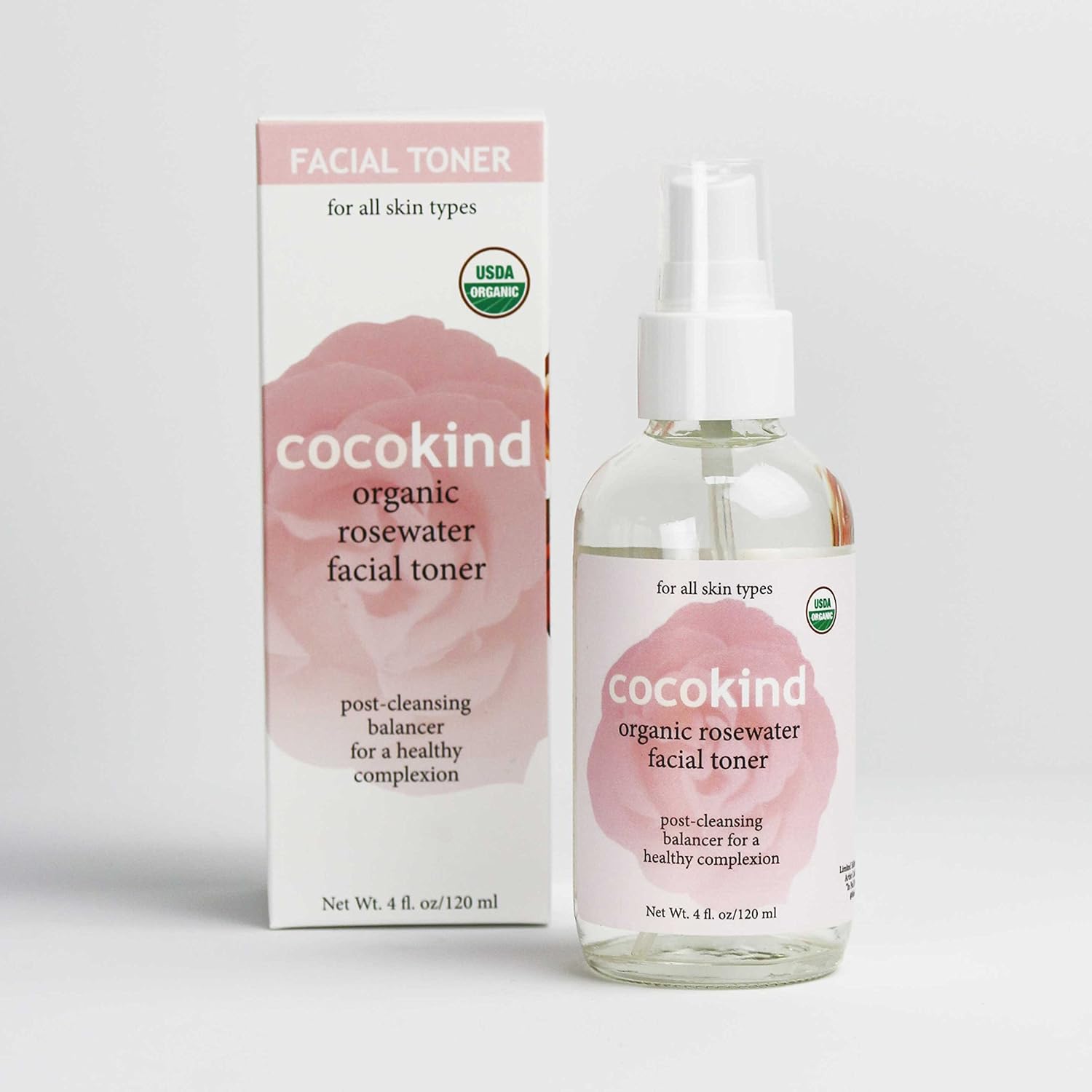 cocokind Organic Rosewater Facial Toner 4 fl.oz